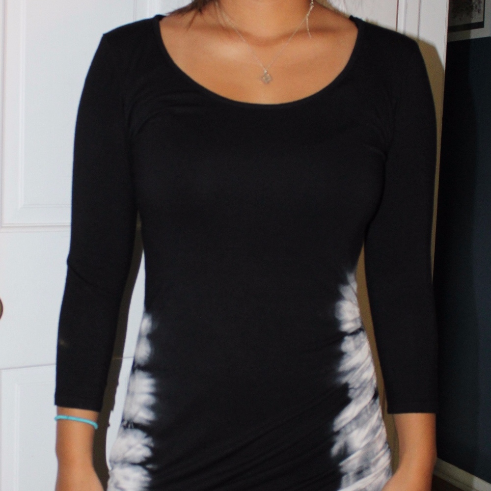 Blue the-dye cotton dress